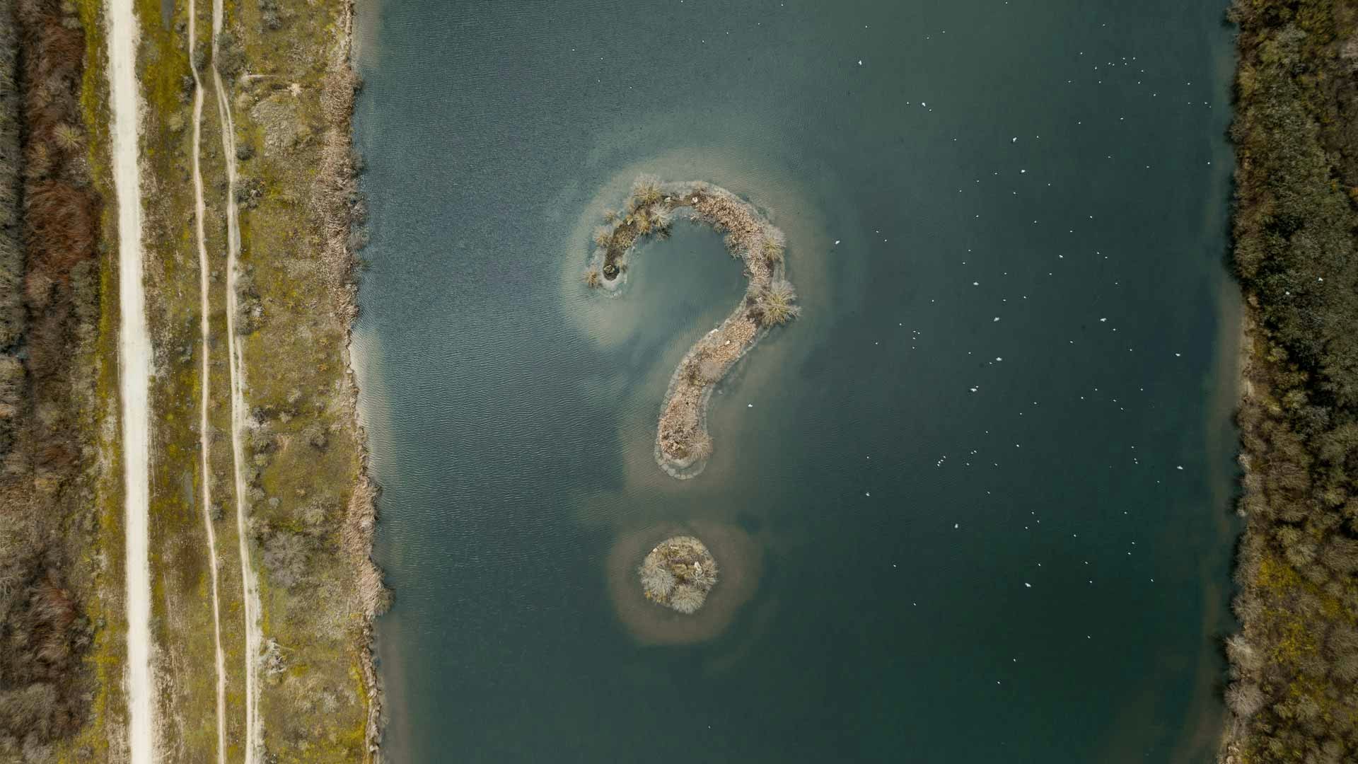 Question Mark in Landscape